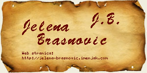 Jelena Brašnović vizit kartica